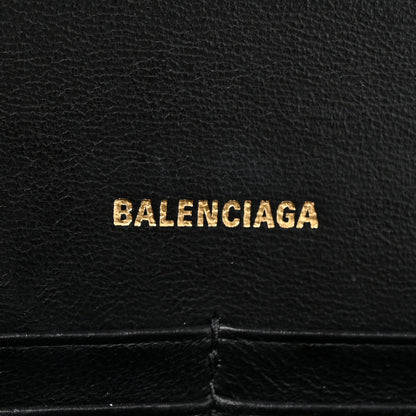 Balenciaga Metallic Calfskin Crocodile Embossed Hourglass Chain Bag Gold 6 of 12