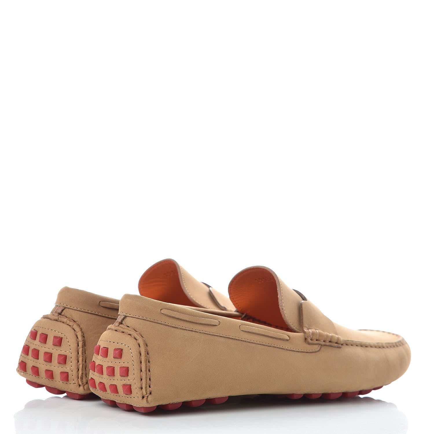 Hermes Nubuck Oscar Loafers 44 Beige Corde 4 of 8
