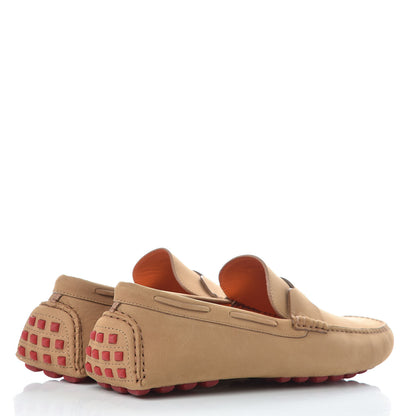Hermes Nubuck Oscar Loafers 44 Beige Corde 4 of 8