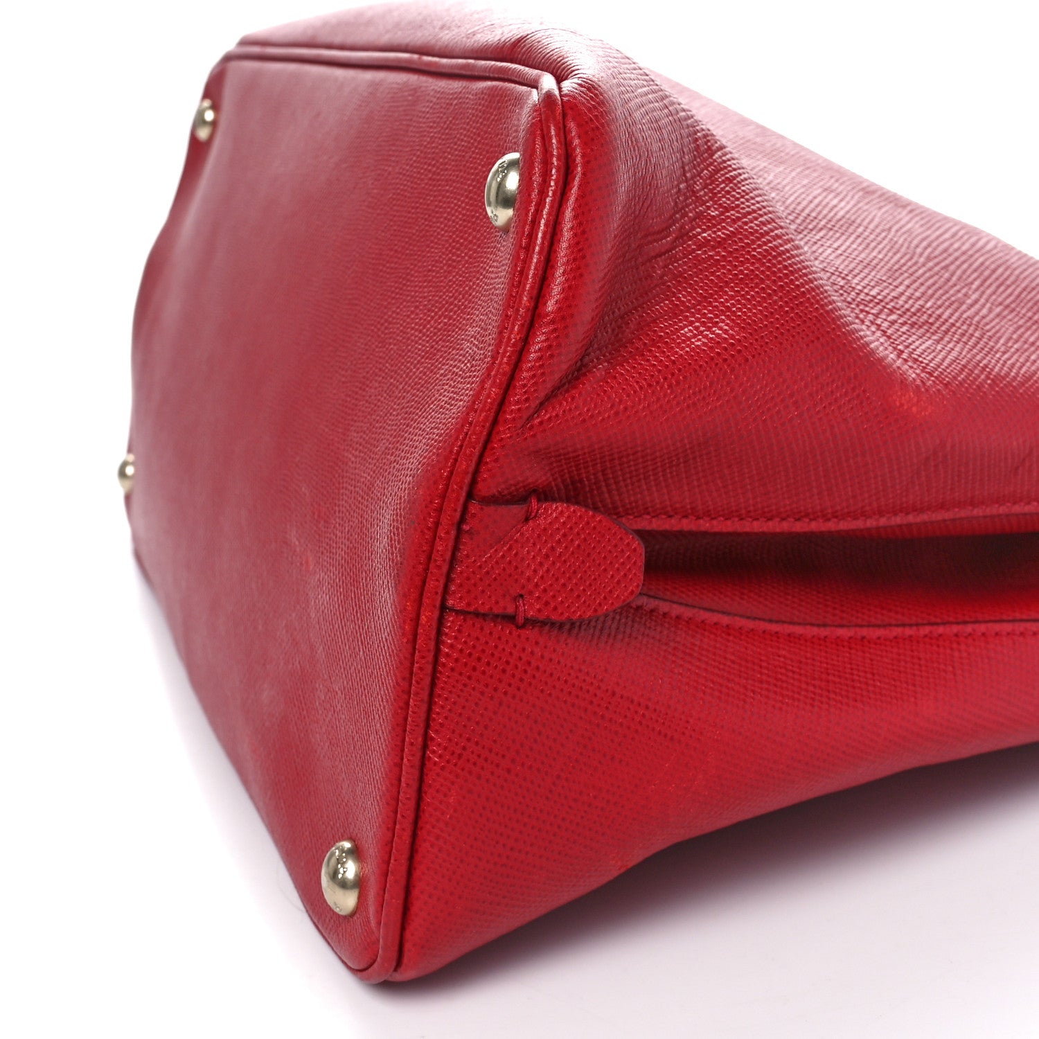 Prada Saffiano Cuir Open Promenade Tote Fuoco 9 of 9