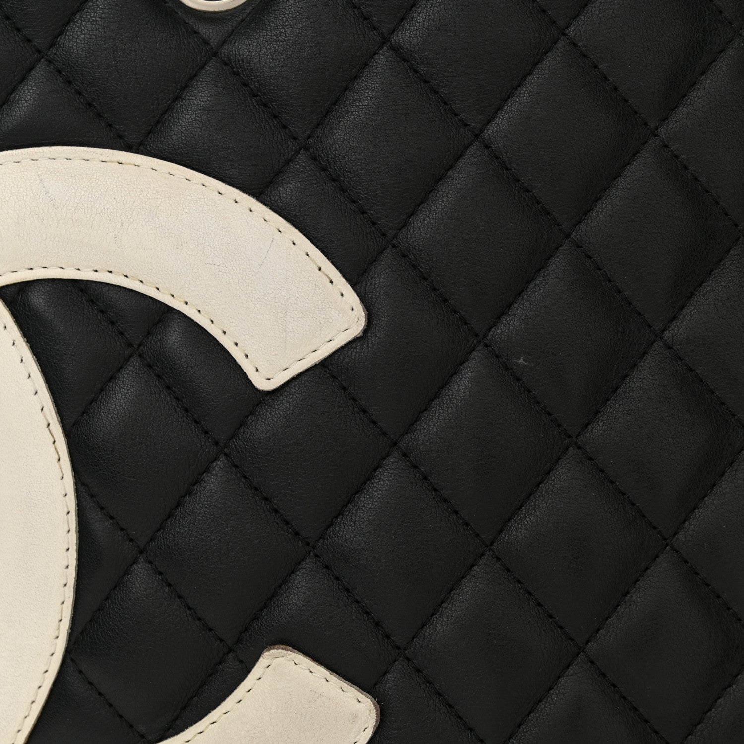 Chanel Calfskin Quilted Large Cambon Tote Black White 15 of 16