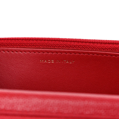 Chanel Caviar Quilted Wallet On Chain WOC Red 7 of 11