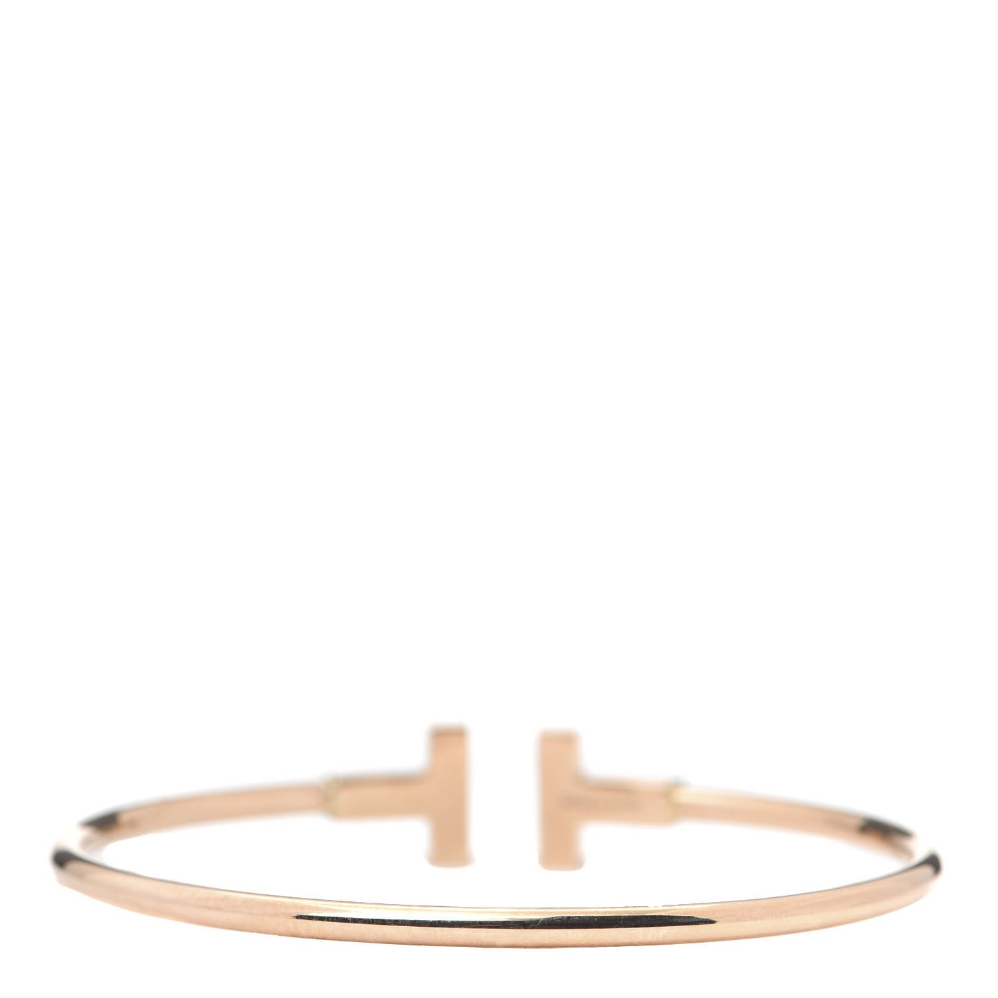 18K Rose Gold T Wire Bracelet
