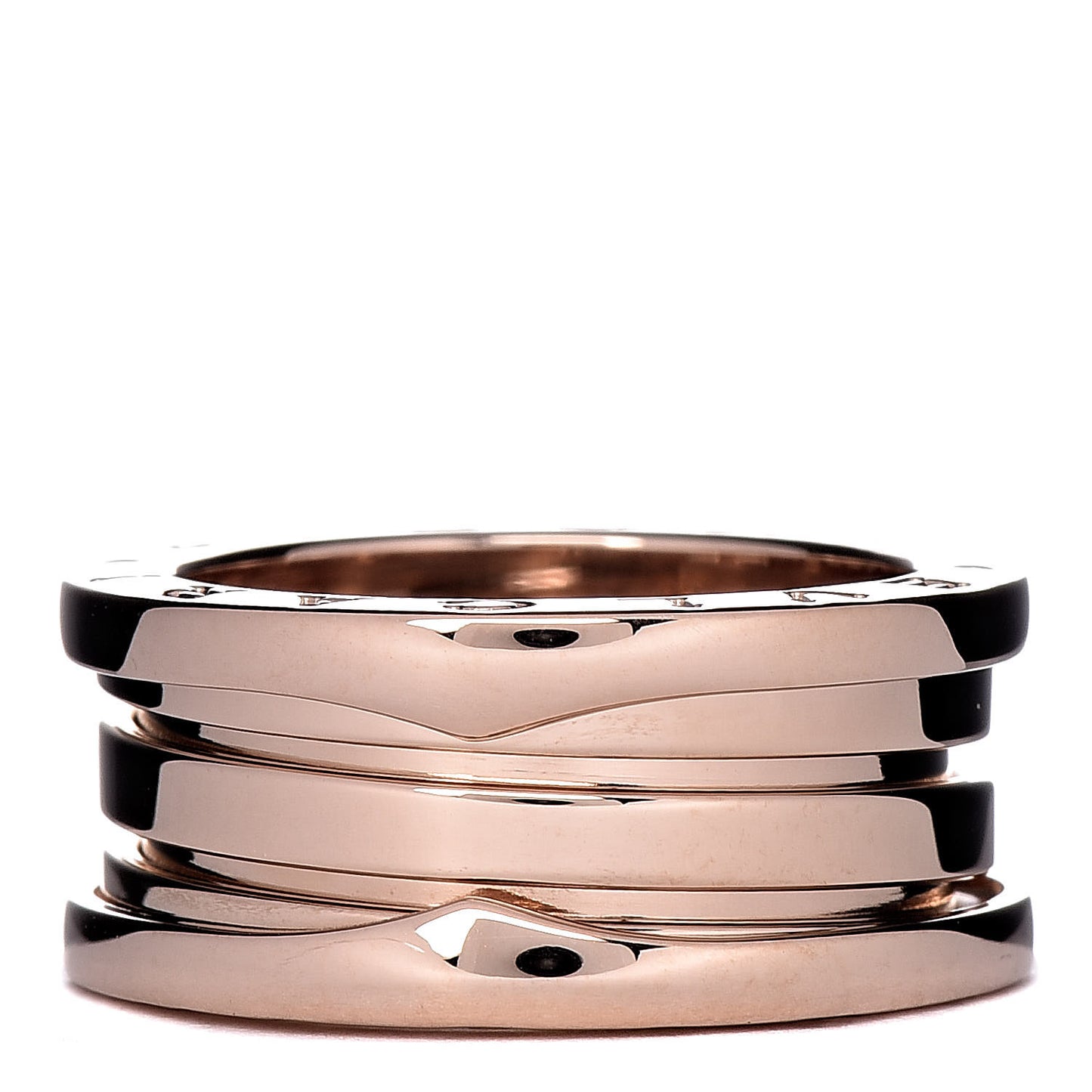 18K Rose Gold B.Zero1 Three-Band Ring 50 5.25
