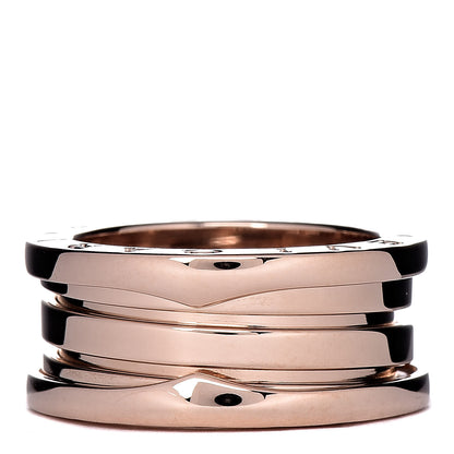 Bulgari 18K Rose Gold B.Zero1 Three-Band Ring 50 5.25 1 of 5