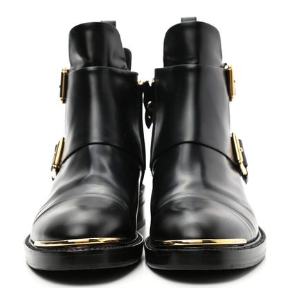 Louis Vuitton Calfskin Valley Flat Ankle Boots 37 Black 2 of 8