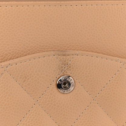 Chanel Caviar Quilted Jumbo Double Flap Beige 15 of 17