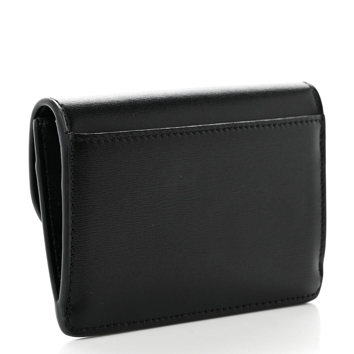 Celine Shiny Calfskin Triomphe Card Holder Black 2 of 6