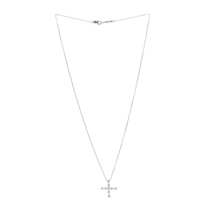 Harry Winston Platinum Diamond Symbols Cross Pendant Necklace 3 of 7
