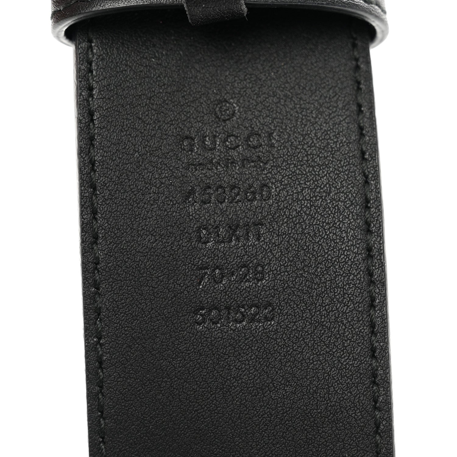 Gucci Moon Calfskin Pearl Double G 40mm Belt 70 28 Black Cream 11 of 11