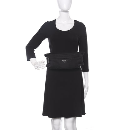 Prada Tessuto Nylon Montagna Belt Bag Black 2 of 10