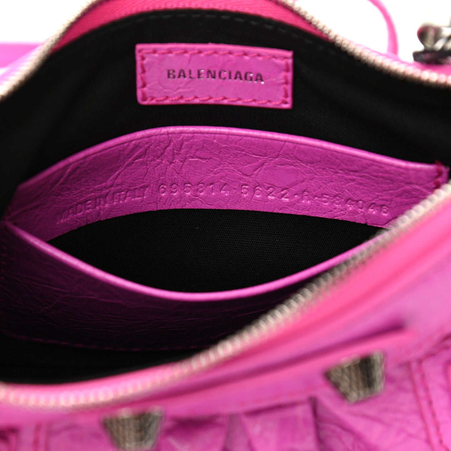 Agneau Arena Le Cagole Mini Purse With Chain Lipstick Pink