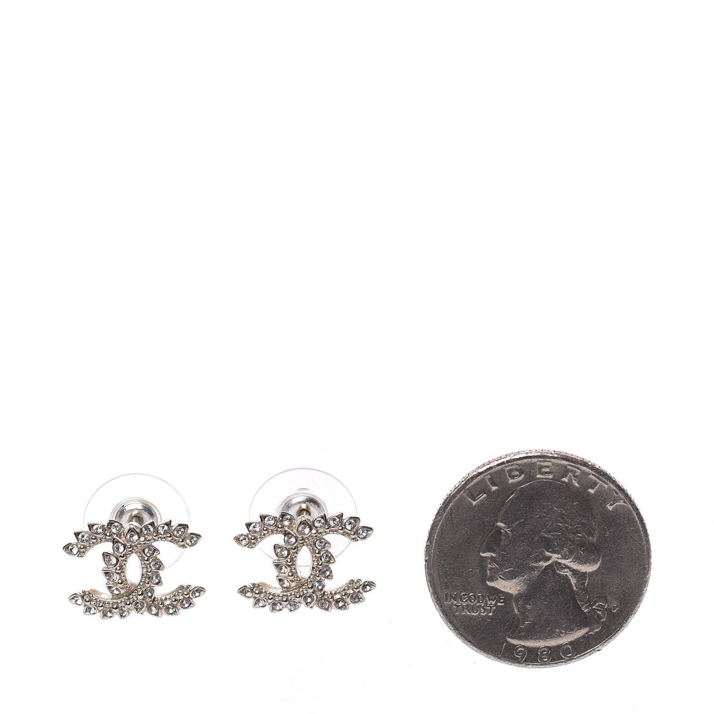 Strass Crystal Dazzling Wheat CC Earrings Gold