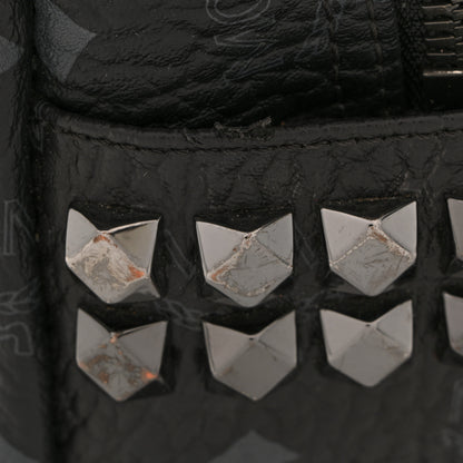 MCM Visetos Small Side Stud Stark Backpack Black 14 of 15