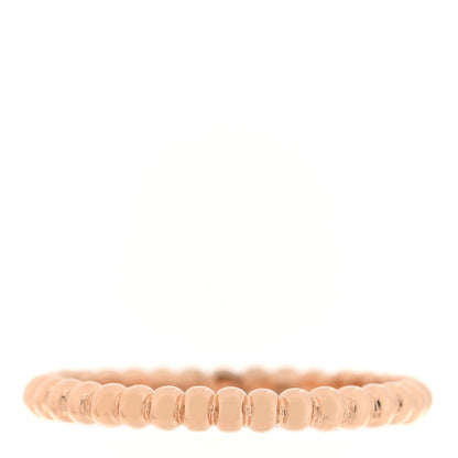 Van Cleef & Arpels 18K Rose Gold Small Perlee Ring 51 5.75 1 of 5
