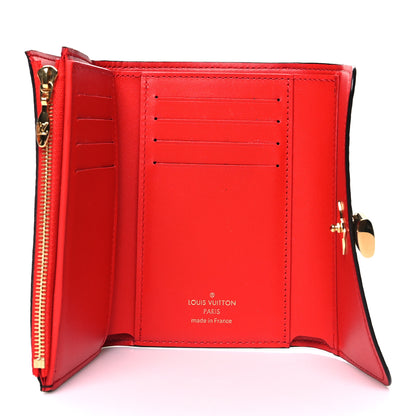 Louis Vuitton Monogram Flower Lock Compact Wallet Coquelicot 5 of 11