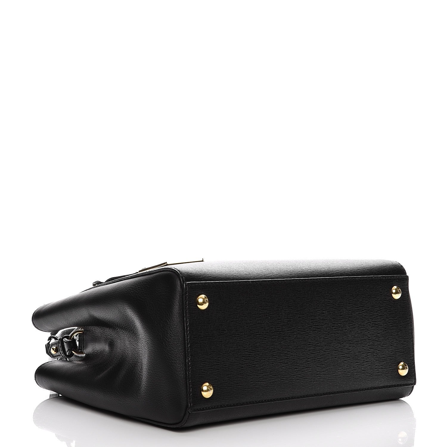 Fendi Vitello Elite Petite 2Jours Tote Black 5 of 9
