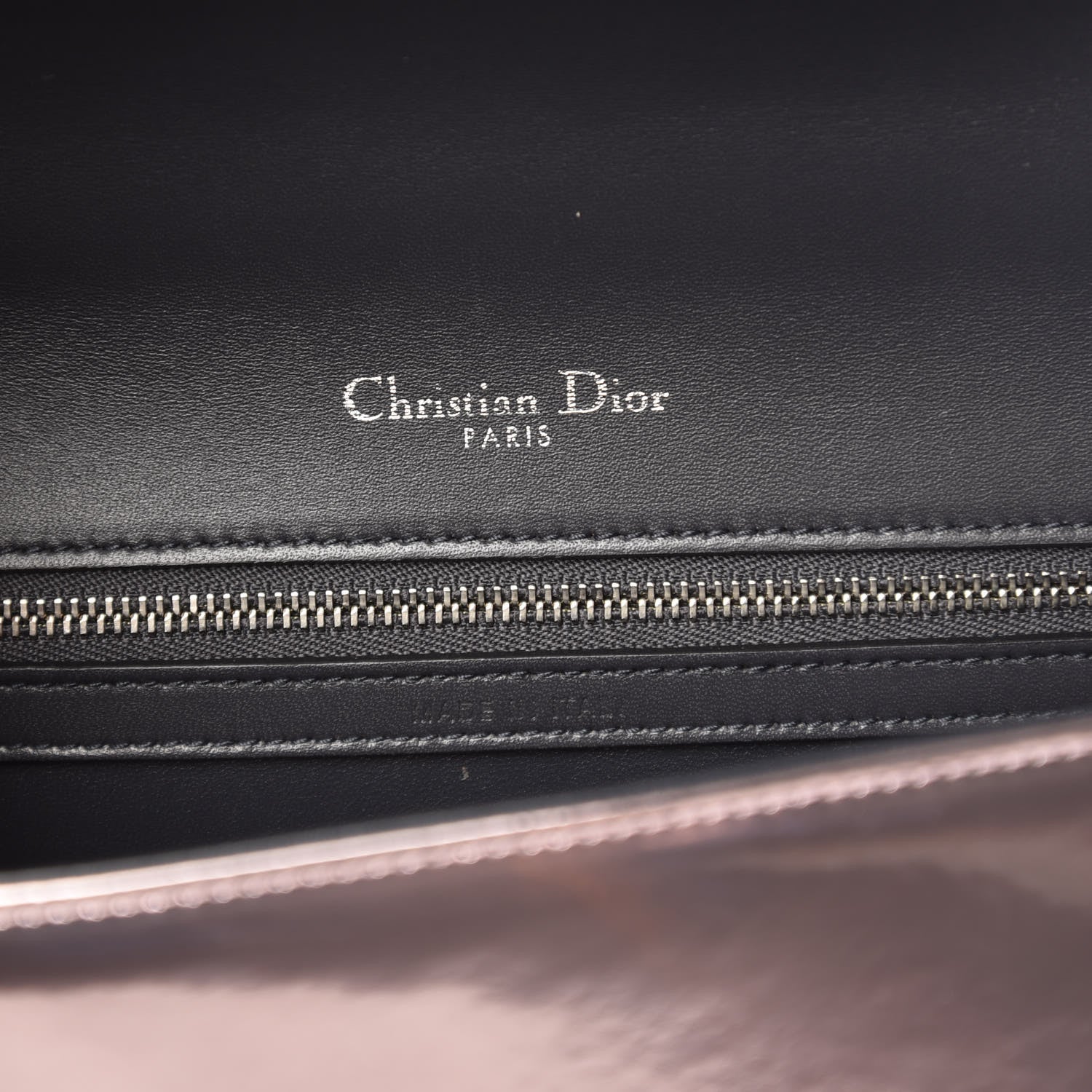 Christian Dior Metallic Patent Micro-Cannage Medium Diorama Flap Bag Pink 6 of 8