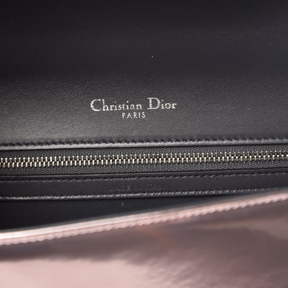 Christian Dior Metallic Patent Micro-Cannage Medium Diorama Flap Bag Pink 6 of 8