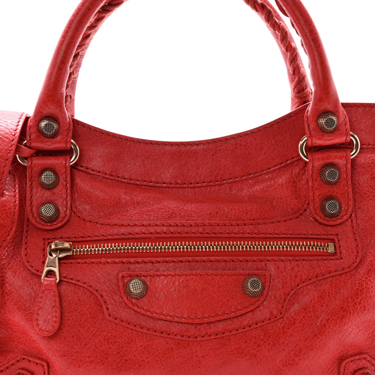 Balenciaga Agneau Giant 12 Rose Gold Hardware Town Rouge Coquelicot 9 of 13