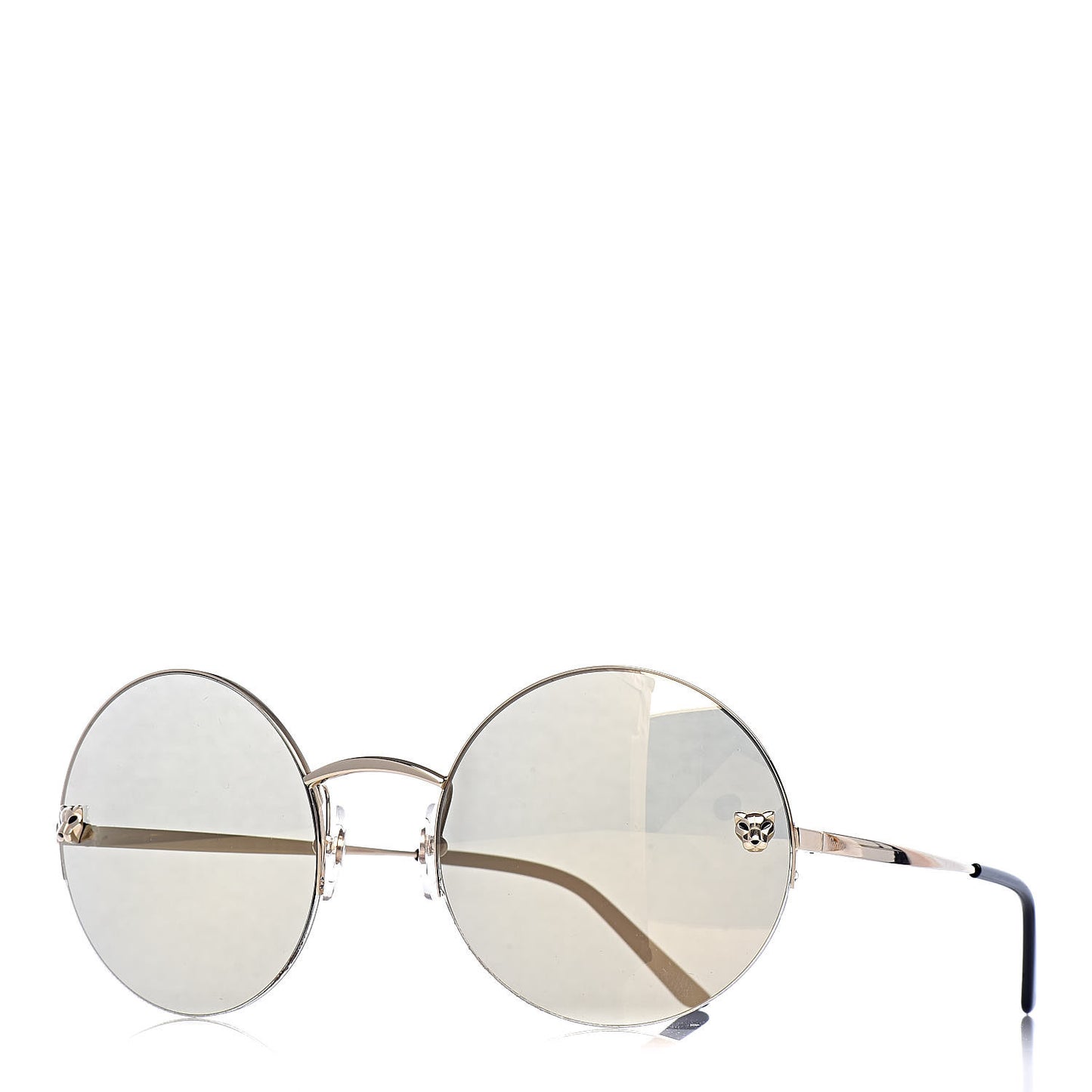Panthere De Round Sunglasses Gold