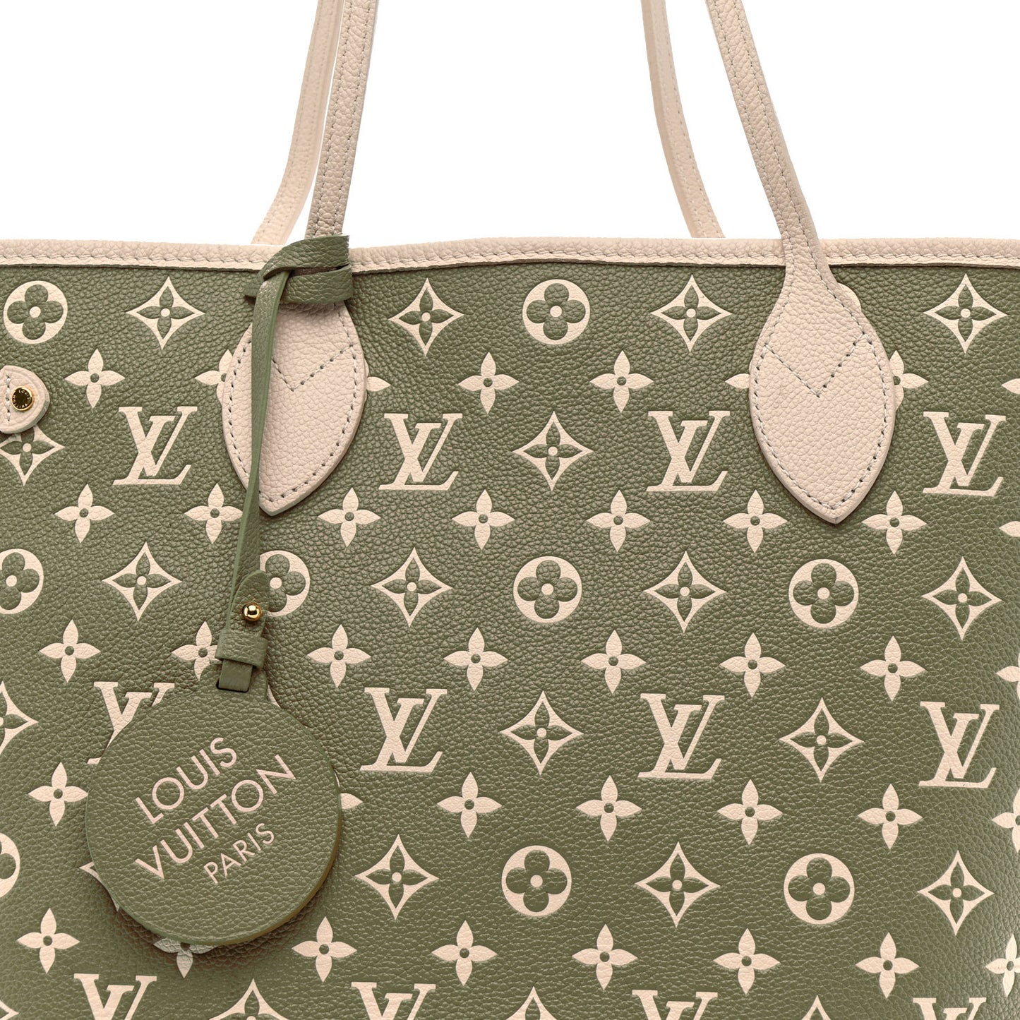 Empreinte Monogram Spring In The City Neverfull MM Kaki Beige Cream