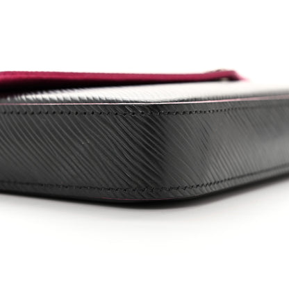 Louis Vuitton Epi Pochette Felicie Black Hot Pink 10 of 14