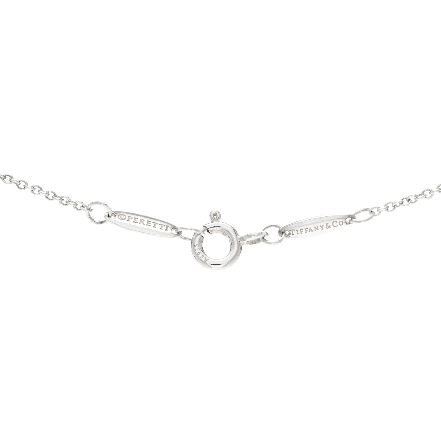 Tiffany Sterling Silver Tanzanite .07ct Elsa Peretti Color By The Yard Necklace 5 of 5