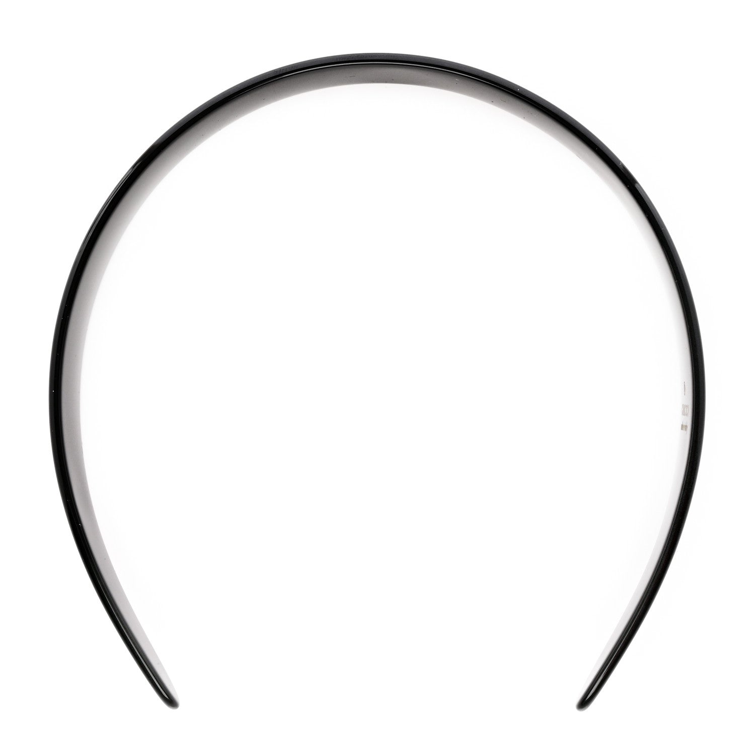 Gucci Resin Crystal Interlocking G Headband Black 1 of 6