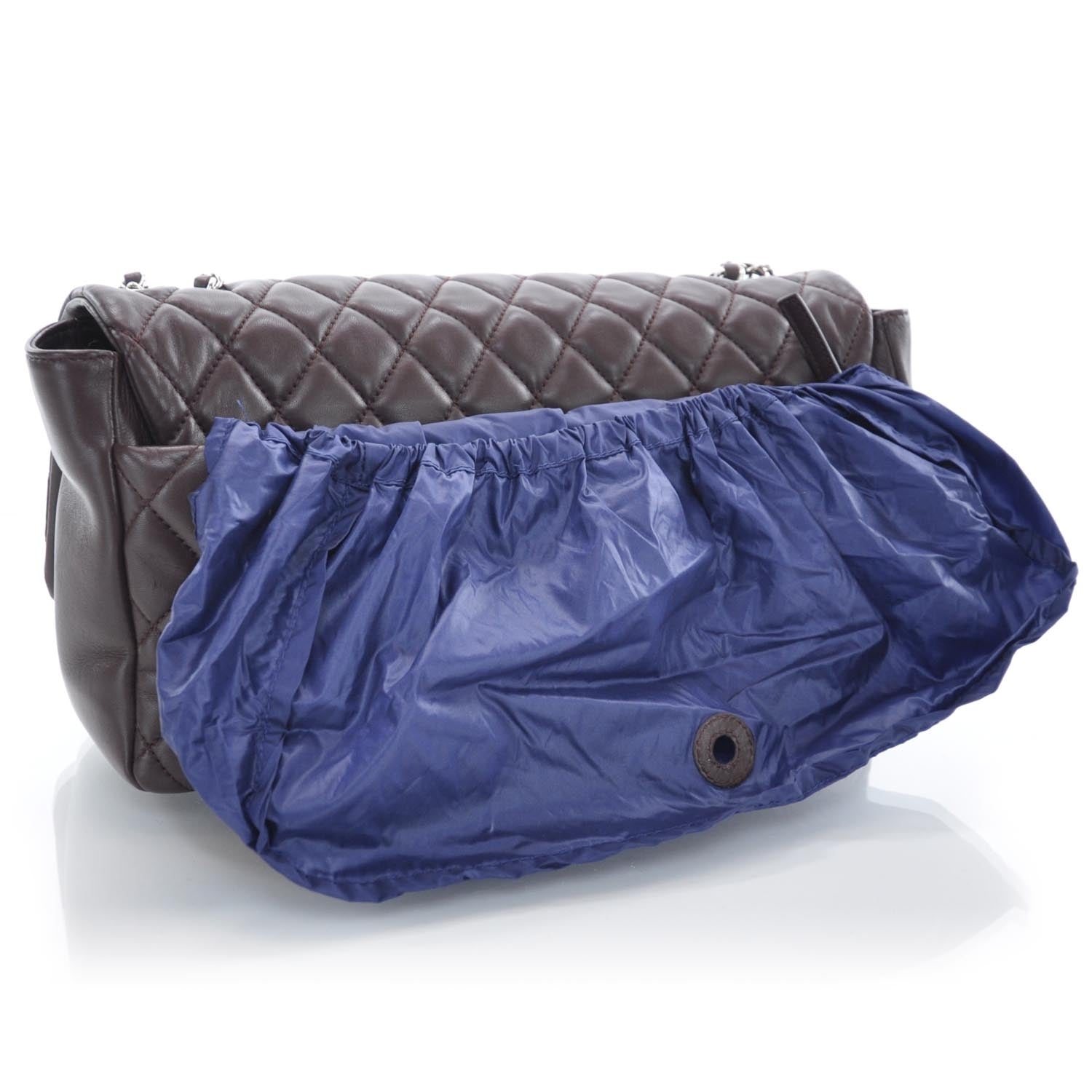 Chanel Lambskin Jumbo Coco Rain Flap Bordeaux 10 of 14