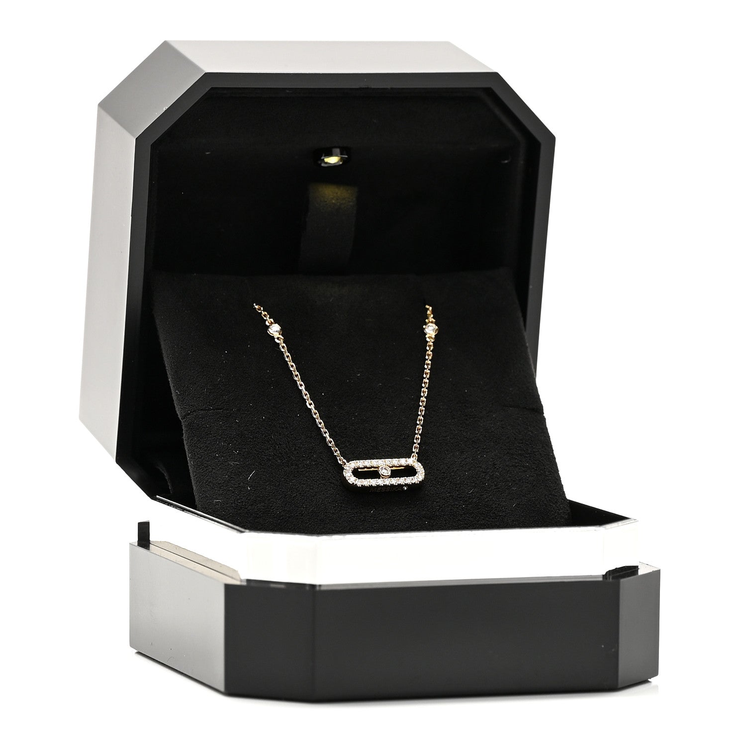 Messika 18K Yellow Gold Diamond Move Uno Pave Necklace 5 of 5
