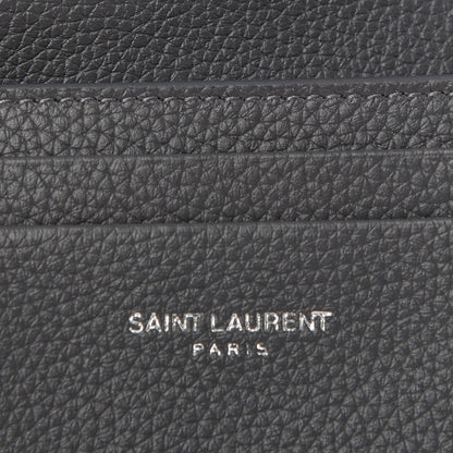 Saint Laurent Grained Calfskin Sac De Jour Souple Card Case Grey 6 of 6