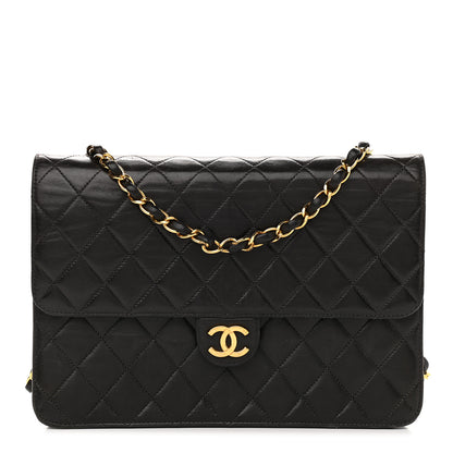Chanel Lambskin Quilted Small Single Flap Black 1 of 18