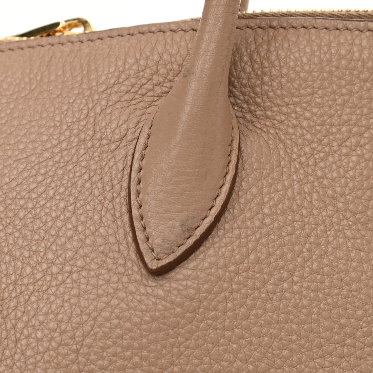 Vitello Daino Shopping Tote Cammeo