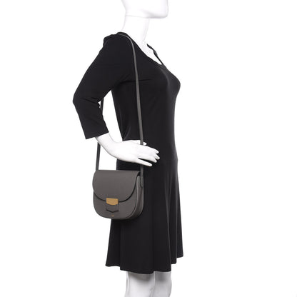 Celine Baby Grained Calfskin Small Trotteur Grey 2 of 11