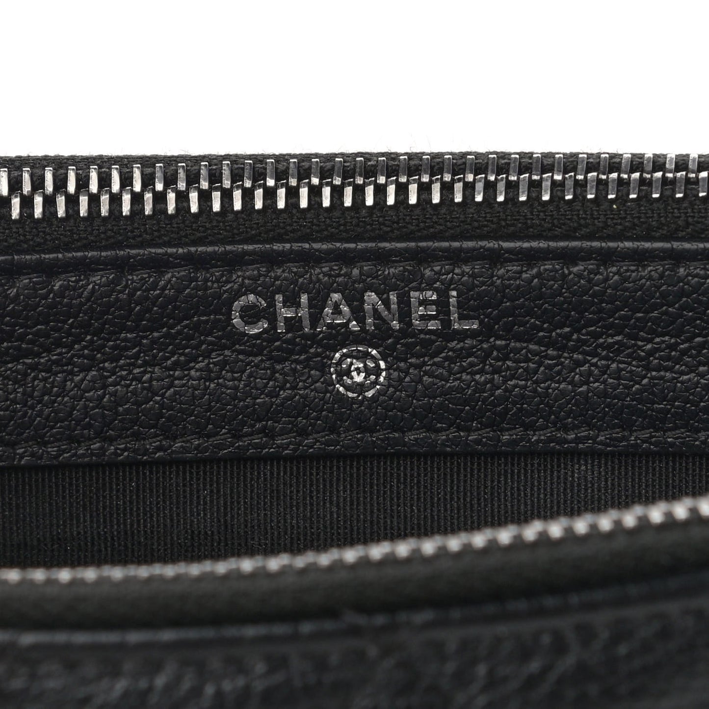 Patent Goatskin Quilted Small Gabrielle Clutch Black