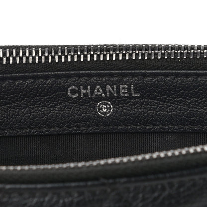 Chanel Patent Goatskin Quilted Small Gabrielle Clutch Black 6 of 13