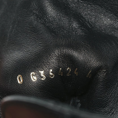 Chanel Shiny Goatskin Calfskin Quilted Lace Up Combat Boots 41 Black 7 of 8