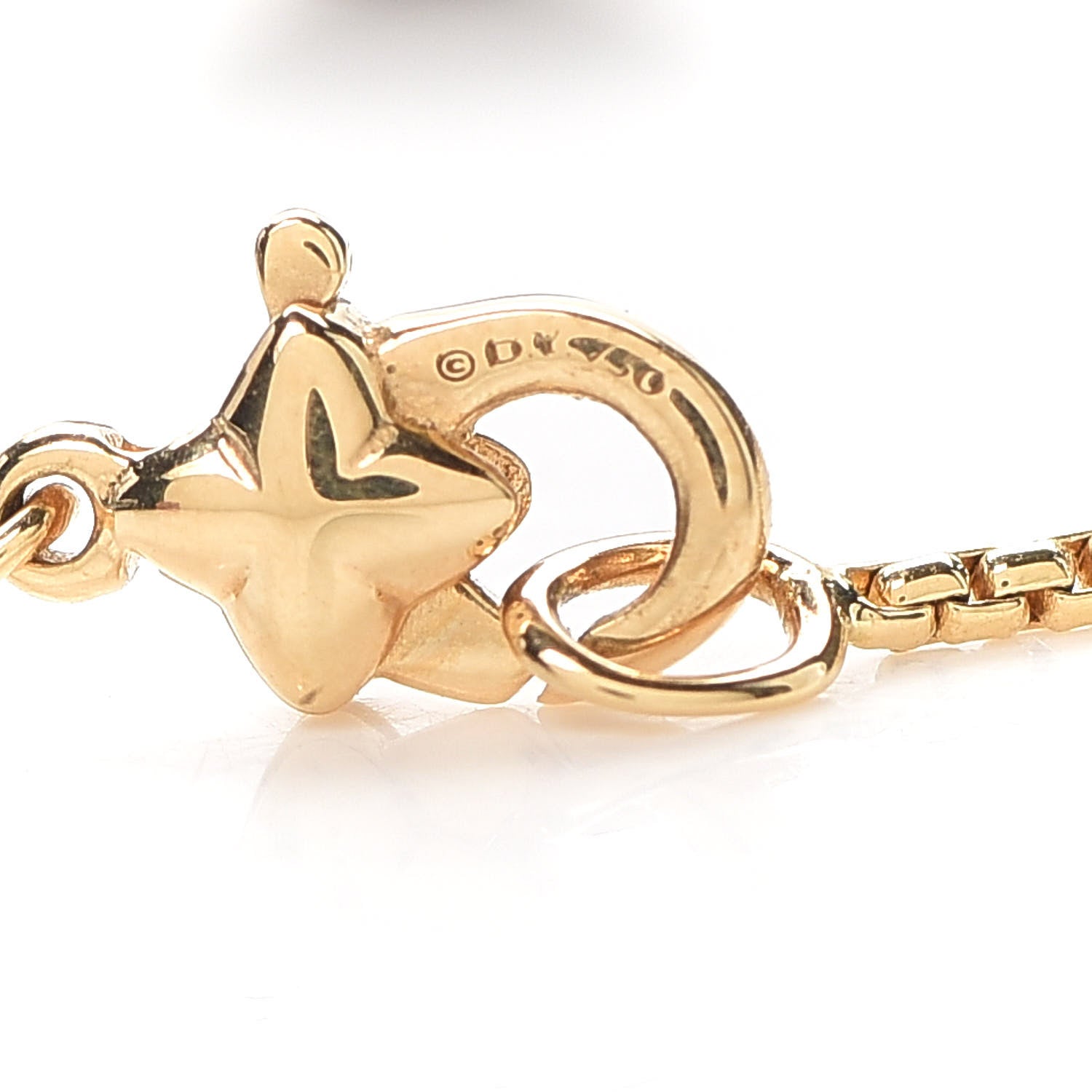David Yurman 18K Yellow Gold Diamond Tahitian Pearl Solari Single Station Adjustable Bracelet Grey 4 of 5