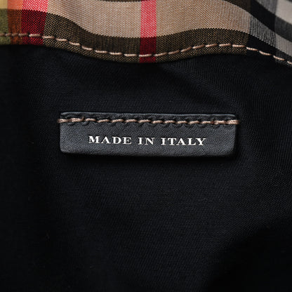 Burberry Vintage Rainbow Check Medium Rucksack Backpack Antique Yellow 7 of 9