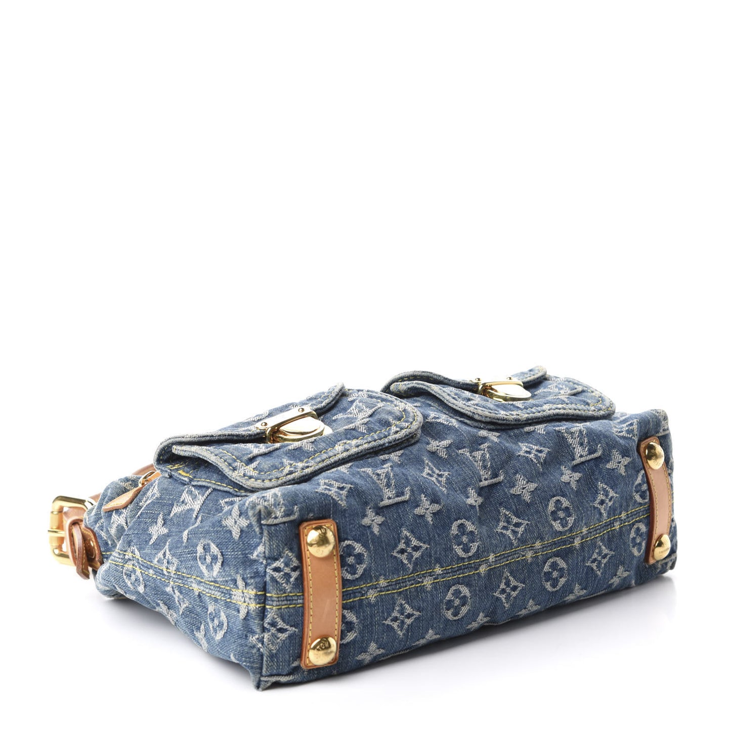 Monogram Denim Baggy PM Blue