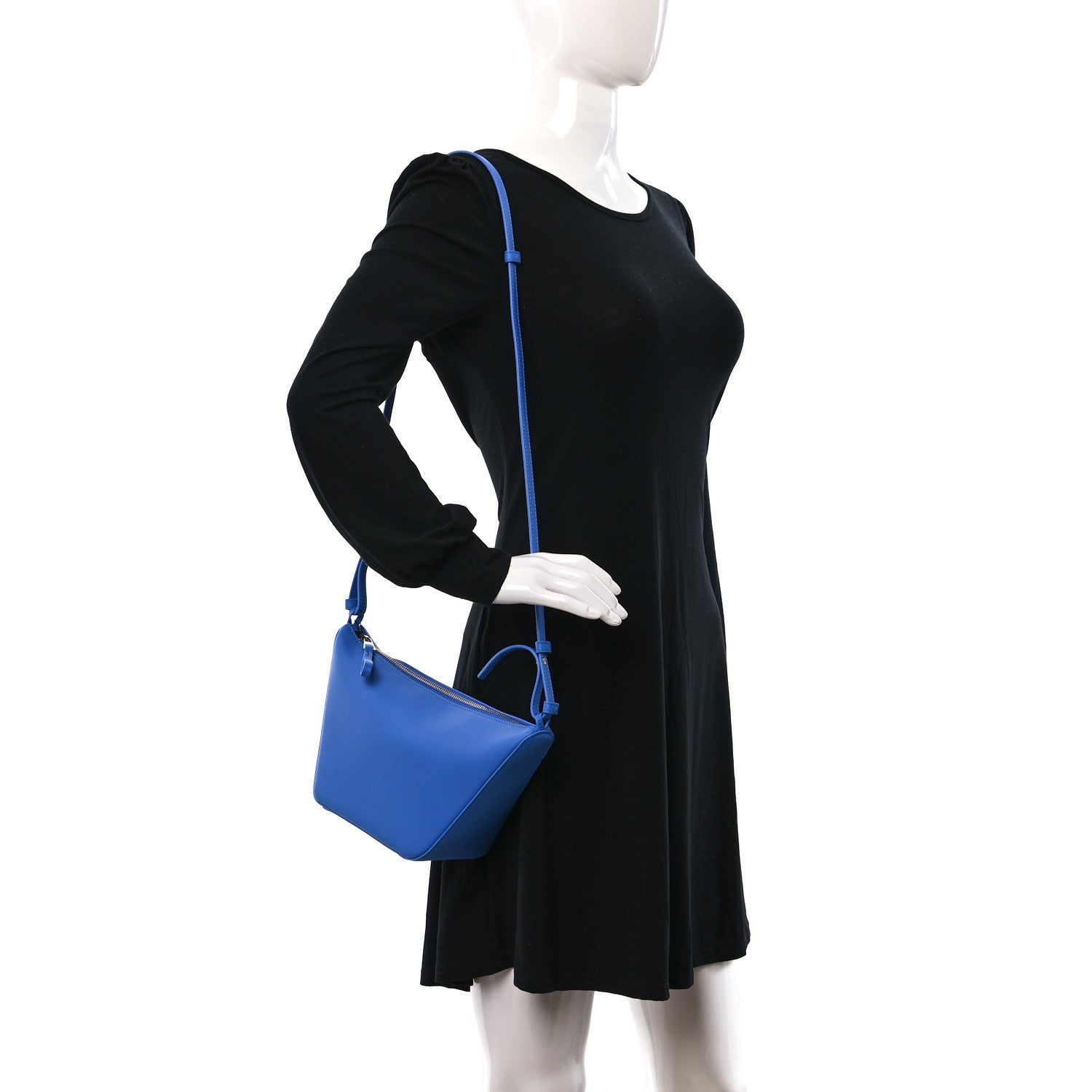 Loewe Calfskin Mini Hammock Hobo Seaside Blue 2 of 9