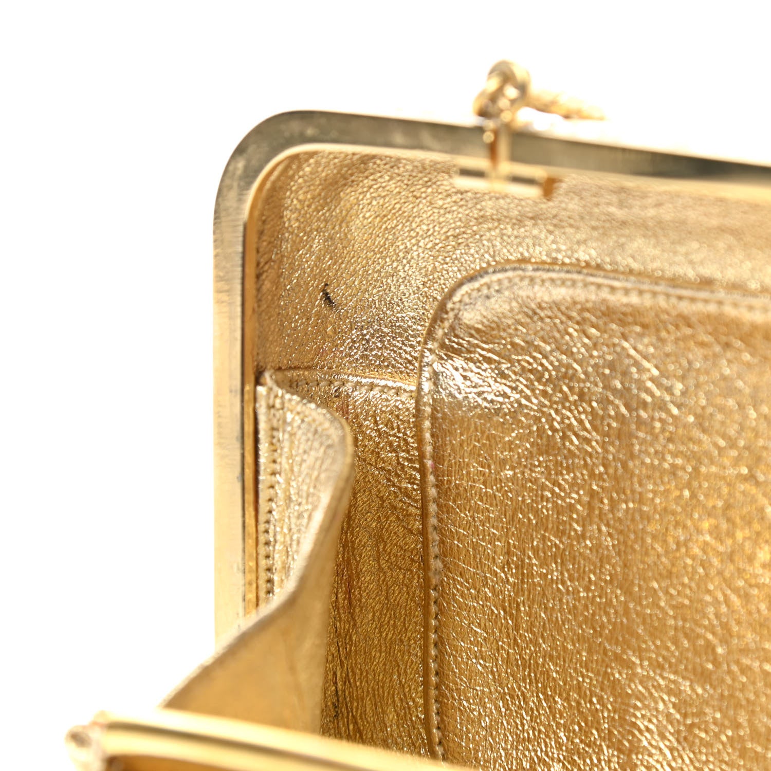 Judith Leiber Crystal Minaudiere Clutch Gold 8 of 25