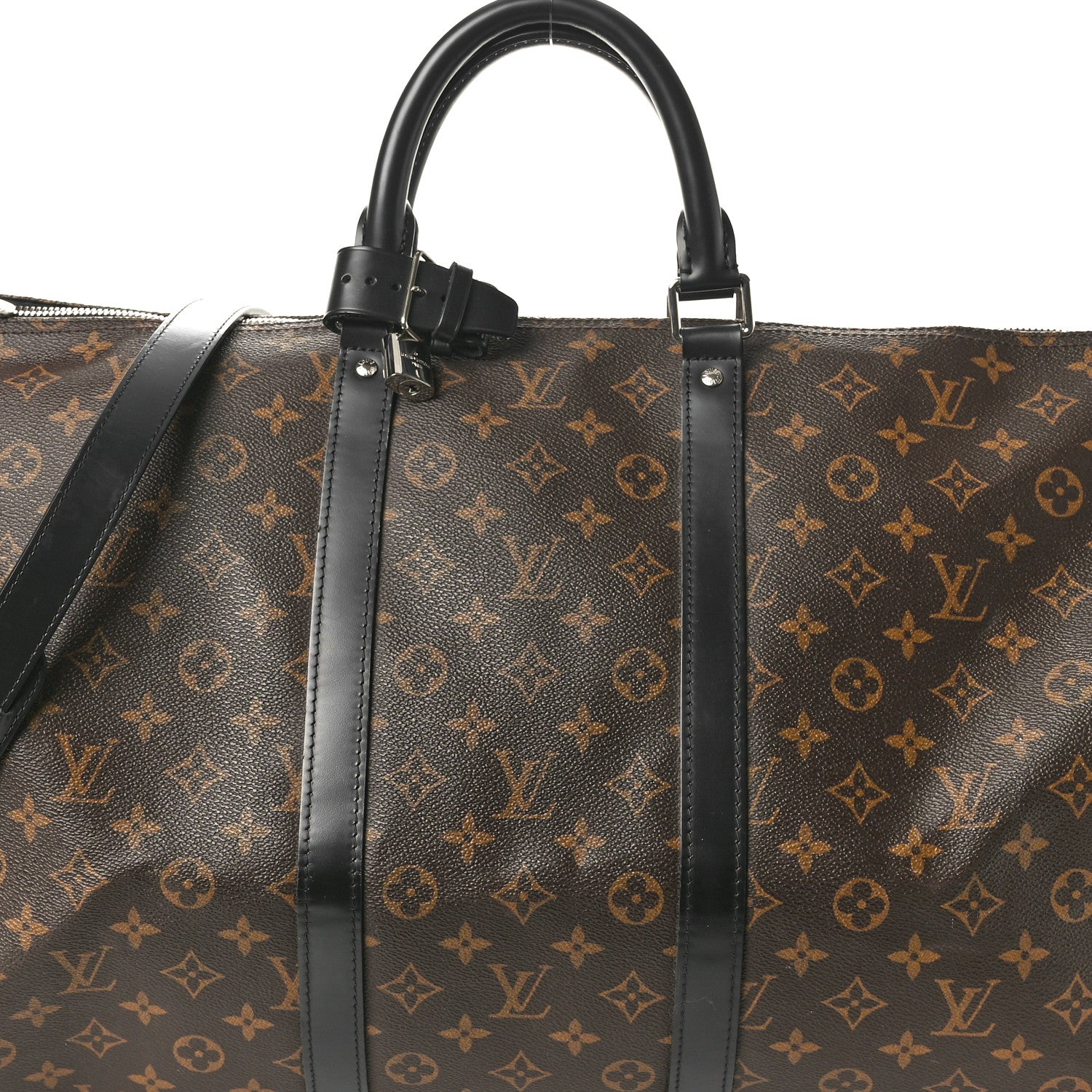 Louis Vuitton Monogram Macassar Keepall Bandouliere 55 6 of 9
