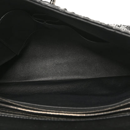 Chanel Snakeskin Small Coco Handle Flap Black 5 of 9
