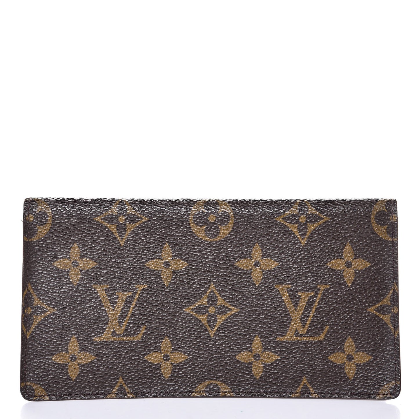 Monogram Simple Checkbook Holder Wallet