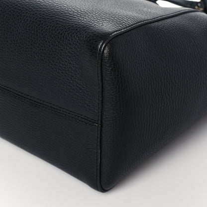 Gucci Pebbled Calfskin Small Swing Tote Black 10 of 12