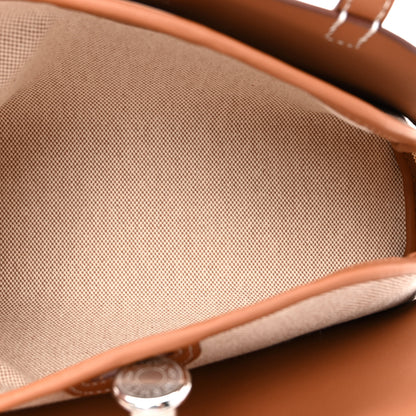 Hermes Vache Hunter H Canvas Swift Tablier Sellier Fauve Gold Ecru Beige 5 of 11