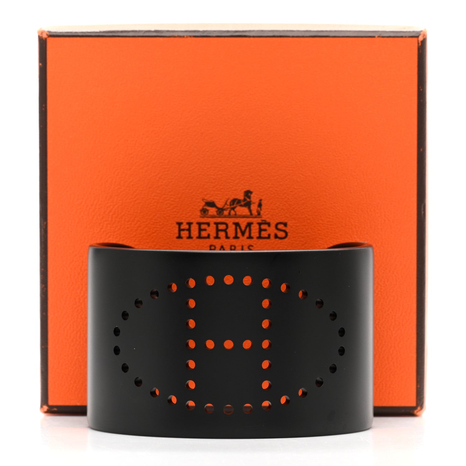 Hermes Aluminium Evelyne Sunset Cuff Bracelet Black 7 of 7
