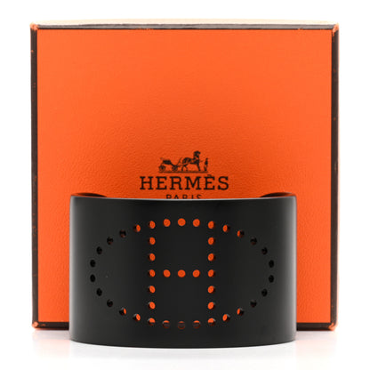 Hermes Aluminium Evelyne Sunset Cuff Bracelet Black 7 of 7